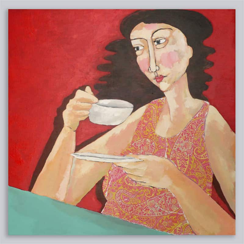 Schilderij Vrouw Patroon 3