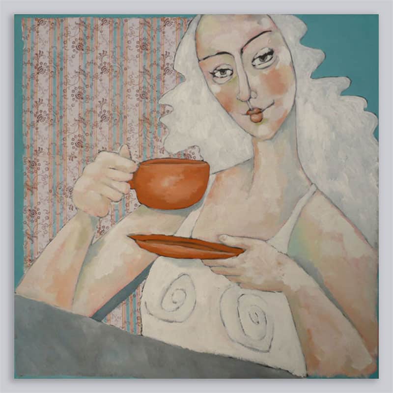 Schilderij Vrouw Patroon 4