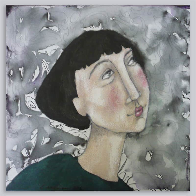 Schilderij nieuw kapsel