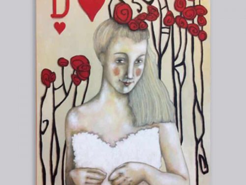 Schilderij Hartendame