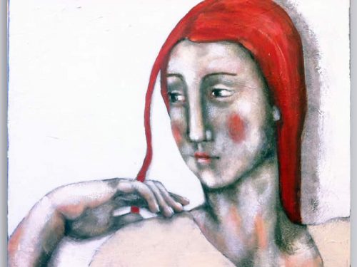 Schilderij Portret met rode haren