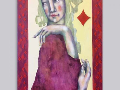 Schilderij Ruitenvrouw